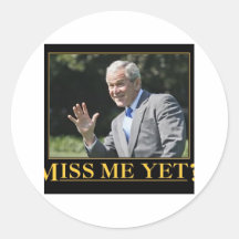Mlle Me Yet ? George W. Bush Autocollants Ronds