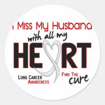 Mlle My Husband du cancer de poumon I Autocollants