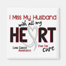 Mlle My Husband du cancer de poumon I Aimants Pour Réfrigérateur