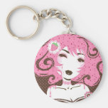 Mlle Strawberry Swirl Porte-clé