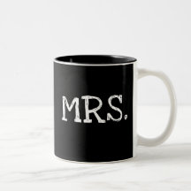 Mme blanche des textes de jeune mariée mugs à café