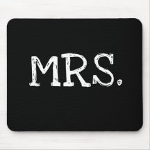 Mme blanche des textes de jeune mariée tapis de souris