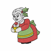 Mme Claus polos brodés