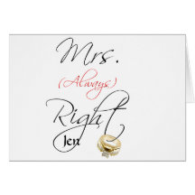 Mme Right Cartes De Vœux