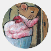 MME TITTLEMOUSE (au pastel d'huile) après B. Potte Adhésif Rond