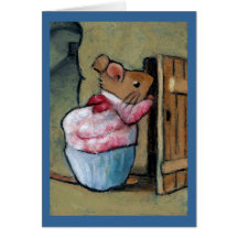 MME TITTLEMOUSE (au pastel d'huile) après B. Potte Carte De Vœux