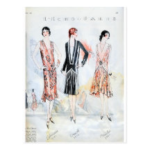 Mode, avril 1928 carte postale