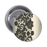 Mode beige de Paris de dentelle noire vintage Badge