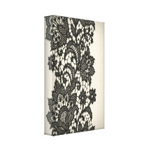 Mode beige de Paris de dentelle noire vintage Toile Tendue