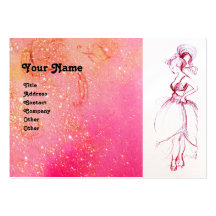 MODE de BEAUTÉ, perle blanche rose rouge Modèle De Carte De Visite