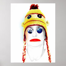 Mode de singe de chaussette poster
