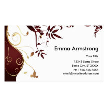 Mode élégante Businesscard Modèles De Cartes De Visite