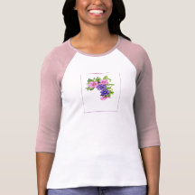 Mode florale d'illustration t-shirts