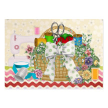 Mode/ouvrière couturière/panier de couture - SRF Cartes De Visite Personnelles