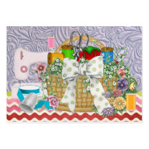 Mode/ouvrière couturière/panier de couture - SRF Cartes De Visite Professionnelles