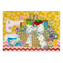 Mode/ouvrière couturière/panier de couture - SRF Cartes De Visite Professionnelles