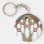 modèle 3D : Goupilles de bowling sur la ruelle : Porte-clefs