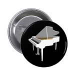 modèle 3D : Piano à queue blanc : Badge