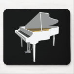 modèle 3D : Piano à queue blanc : Tapis De Souris