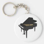 modèle 3D : Piano à queue noir : Porte-clé