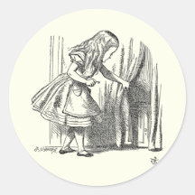 Modèle Alice recherchant la porte Autocollants