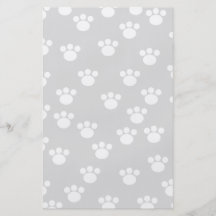 Modèle blanc et gris-clair d'empreinte de patte tract customisé