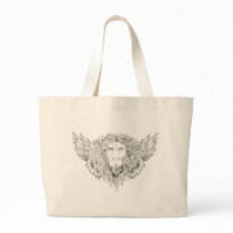 Modèle de cadeau de personnaliser de lions à ailes sacs