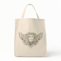 Modèle de cadeau de personnaliser de lions à ailes sacs