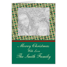 Modèle de cadre de photo de Noël Carte De Vœux