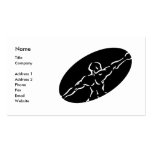 Modèle de carte de visite de forme physique - noir