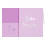 Modèle de carte - faire-part de bébé/douche