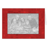 Modèle de carte - lt Red Mosaic Border