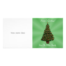 Modèle de carte photo d'arbre de Noël Cartes De Vœux Avec Photo