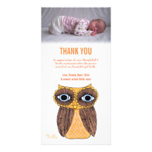 Modèle de carte photo de bébé de note de Merci Photocarte Personnalisée