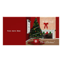 Modèle de carte photo de Joyeux Noël Cartes De Vœux Avec Photo