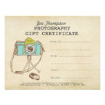 Modèle de certificat-prime de photographie de phot invitations