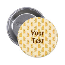 Modèle de chat de gingembre badge