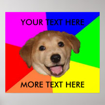 Modèle de chien de conseil poster