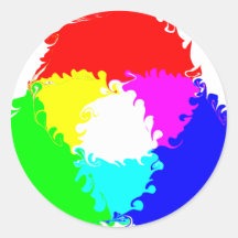 Modèle de couleur psychédélique de RVB Adhésif