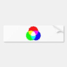 Modèle de couleur psychédélique de RVB Autocollants Pour Voiture
