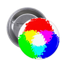 Modèle de couleur psychédélique de RVB Badges Avec Agrafe