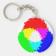 Modèle de couleur psychédélique de RVB Porte-clef