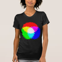 Modèle de couleur psychédélique de RVB T-shirts