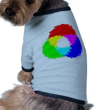 Modèle de couleur psychédélique de RVB Manteau Pour Chien