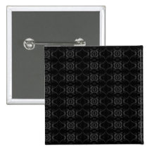 Modèle de fleur élégant gris et noir badge avec épingle
