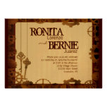 Modèle de mariage de Steampunk Invitations