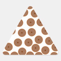 Modèle de petit gâteau de chocolat adhésifs