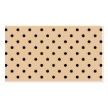 Modèle de point bronzage et noir de polka modèle de carte de visite
