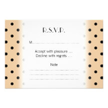 Modèle de point bronzage et noir de polka invitations