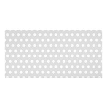 Modèle de point gris-clair et blanc de polka cartes avec photo